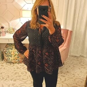 Benares BoHo Blouse NWT